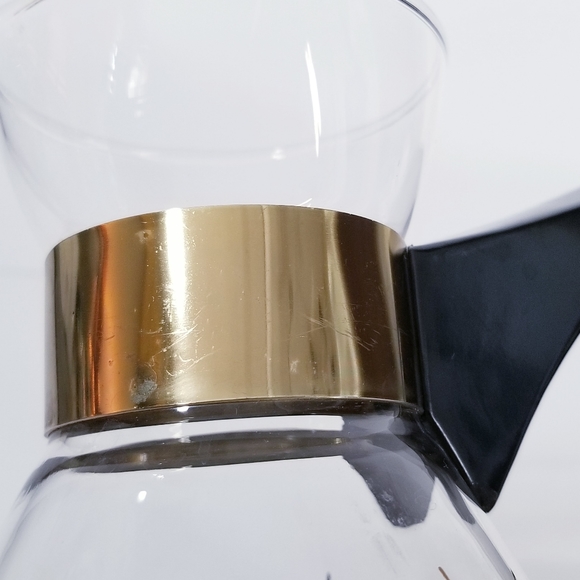 Pyrex Glass Coffee Percolator with Gold Pinecones - Picture 8 of 8